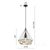 Lampa wisząca AQUELL BOHO 1xE27 LLS